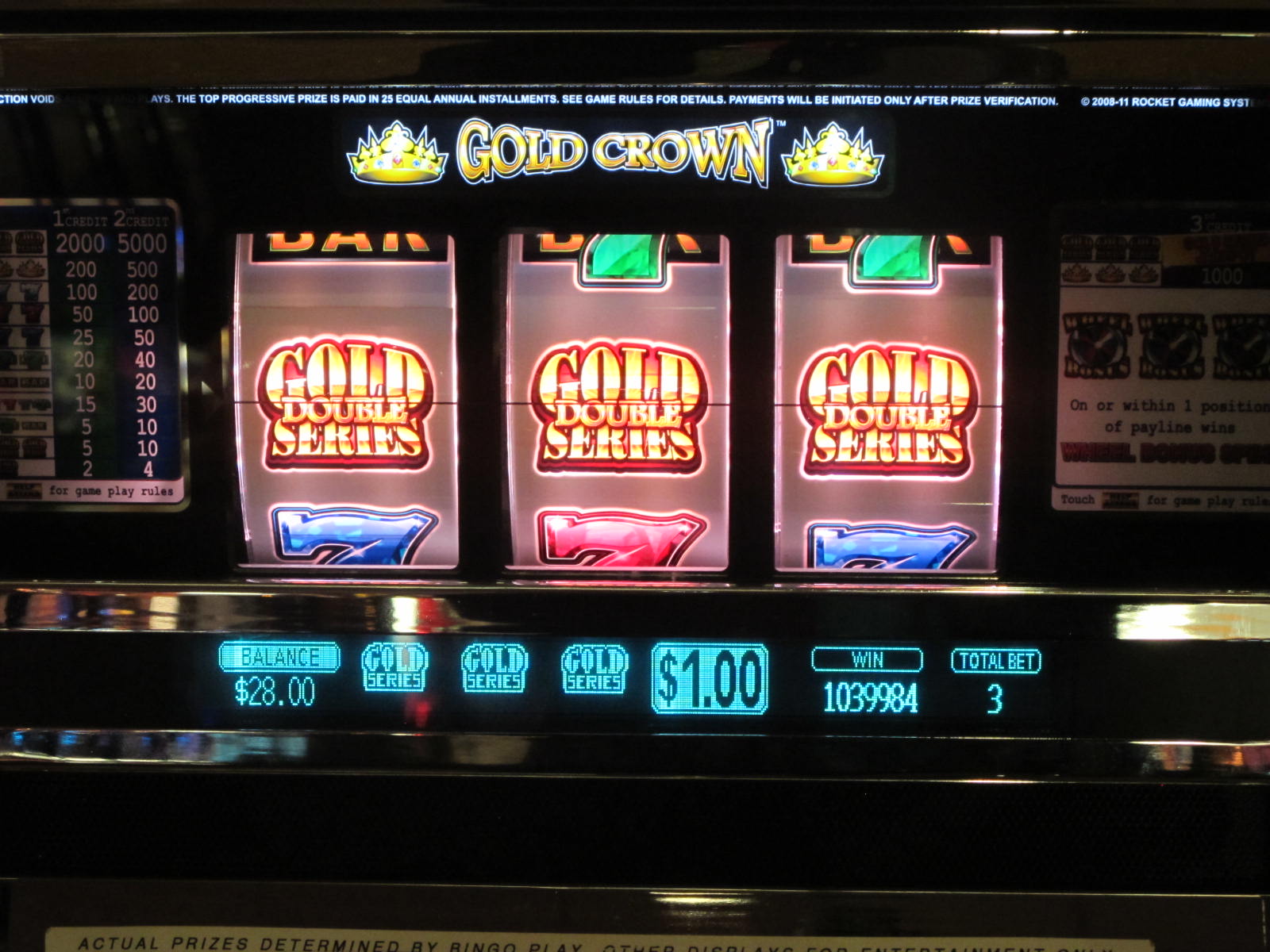 Big Winning 5000 Dollar Slots Machine